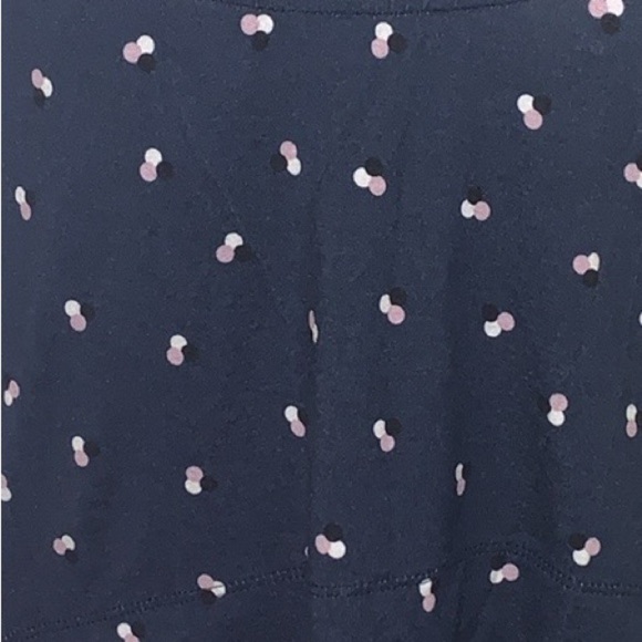 🎄Maternity Nursing Seraphine Navy blue/Pink Dot Dress-Size US 10 - Picture 13 of 15